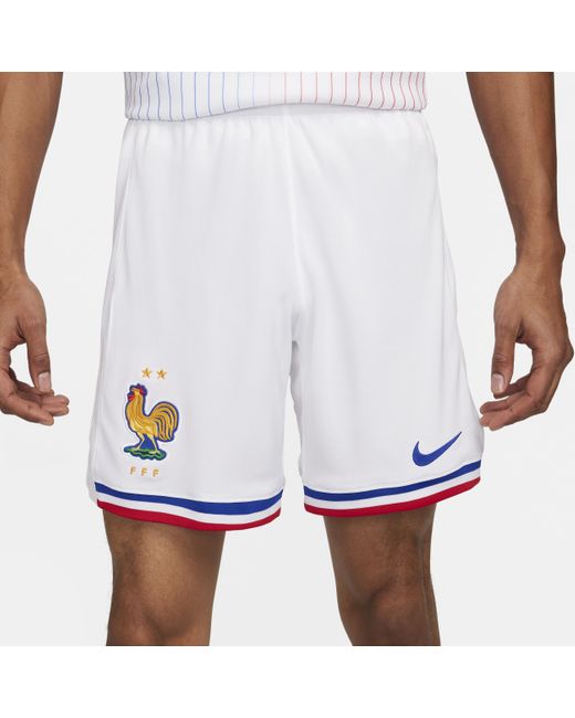 Nike White Fff 2024 Stadium Home Dri-fit Football Replica Shorts 50% Recycled Polyester for men