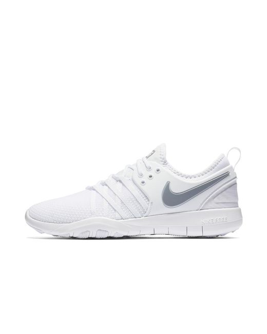 Nike Rubber Free Tr7 Women's Training Shoe in White/Metallic Silver (White)  | Lyst