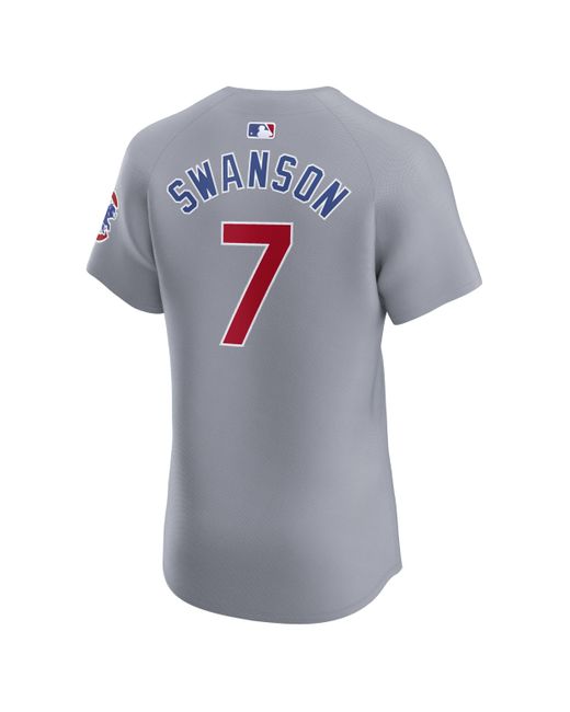 Nike Blue Dansby Swanson Chicago Cubs Dri-fit Adv Mlb Elite Jersey for men