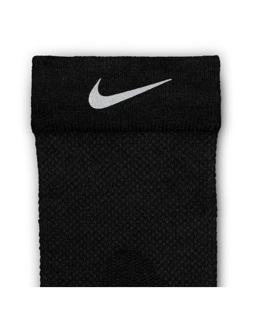 Nike Black Run Wool Running Micro-Crew Socks (1 Pair)