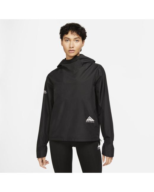 Nike Synthetic Gore-tex Infiniumtm Trail Running Jacket in Black - Lyst