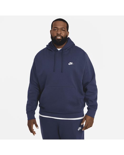 Nike Blue Sportswear Club Fleece Pullover Hoodie for men