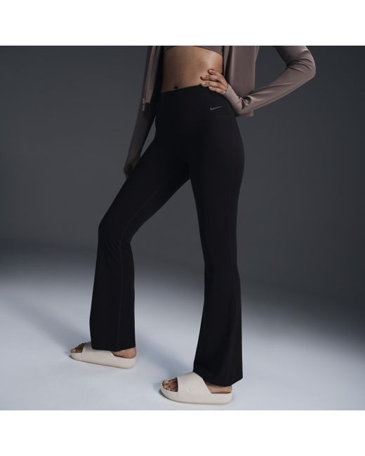 nike black flared leggings