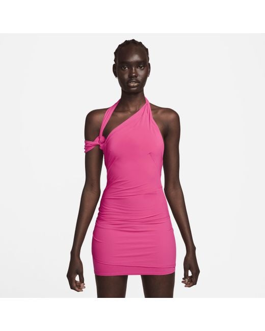 Nike Pink X Jacquemus Layered Dress Polyester