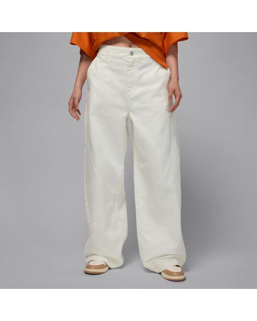 Nike White Nike Flight '91 Wide-Leg Baggy Trousers