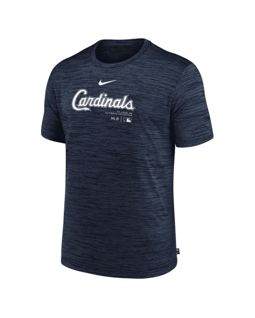 Nike Blue St. Louis Cardinals Authentic Collection Practice Velocity Dri-fit Mlb T-shirt for men