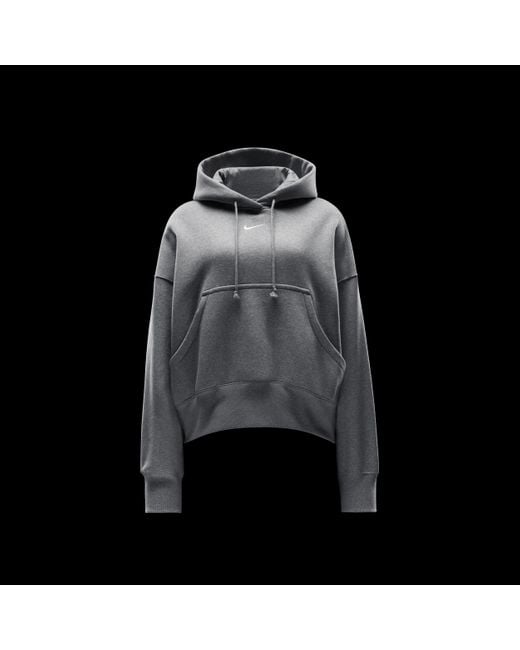 Nike Gray Sportswear Phoenix Fleece Pullover Hoodie