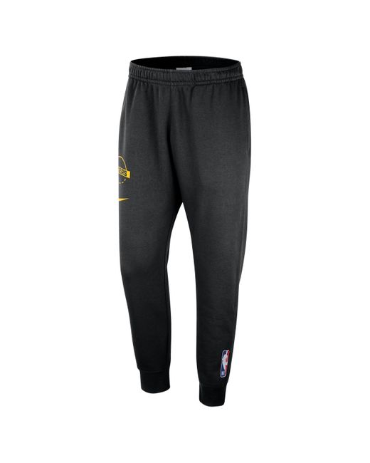Nike Black Los Angeles Lakers Club Nba Practice Fleece Jogger Pants for men