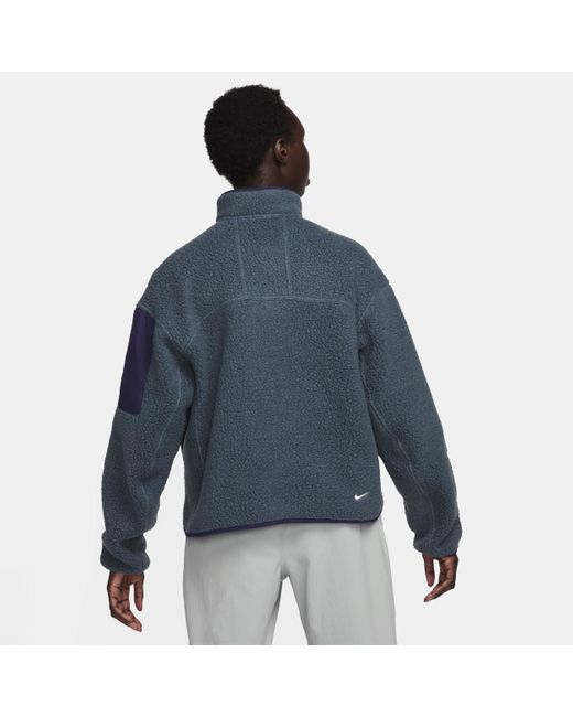 Giacca oversize in fleece con zip a tutta lunghezza acg "arctic wolf" polartec® di Nike in Blue