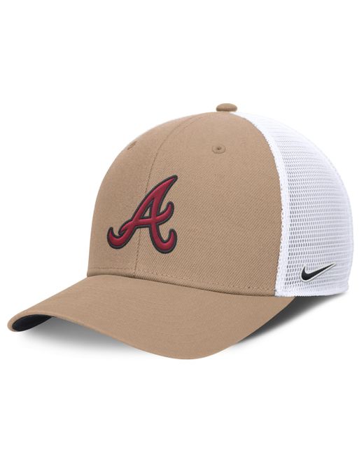 Nike Brown Atlanta Braves Hemp Rise Mlb Trucker Adjustable Hat for men
