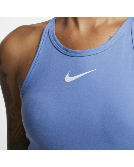 nike cropped running tank