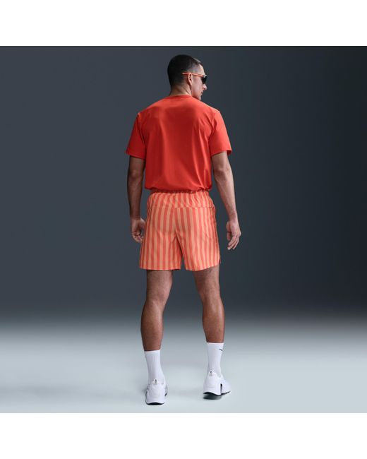 Nike Red Unlimited 7" Dri-Fit Unlined Versatile Shorts for men