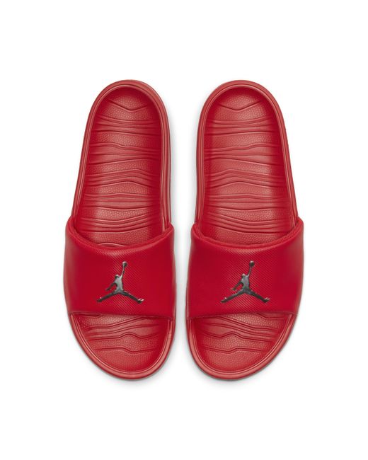 claquette jordan rouge