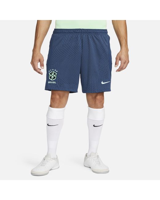 Nike Brazil Strike Drifit Knit Soccer Shorts in Blue for Men Lyst