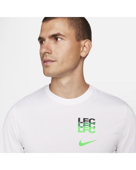 T-shirt da calcio a manica lunga liverpool fc legend di Nike in White da Uomo