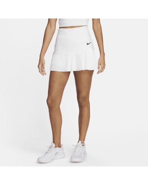 Nike White Advantage Dri-fit Tennis Skirt Polyester