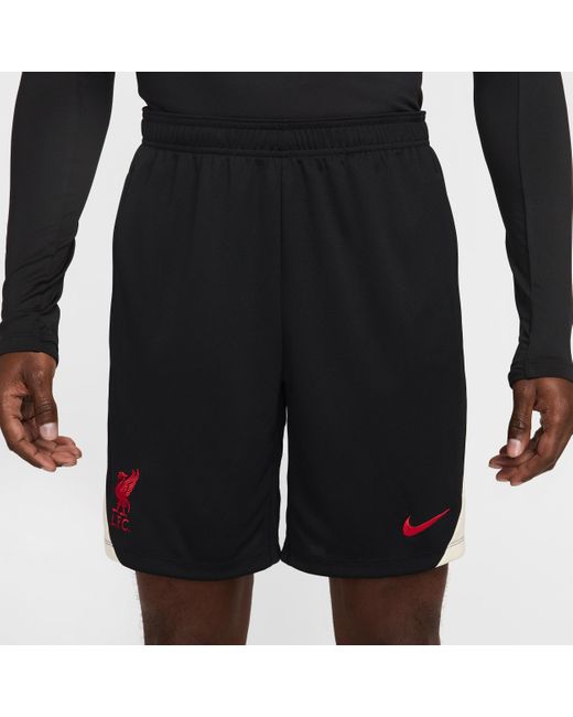 Nike Black Liverpool F.C. Strike Special Edition Football Knit Shorts for men