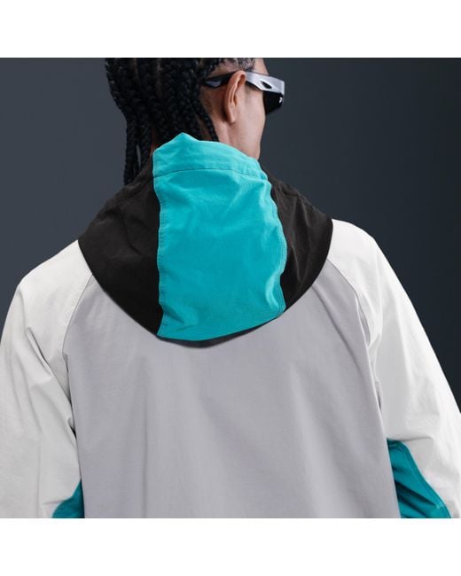 Nike Black Tech Woven Windrunner Full-Zip Jacket for men