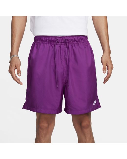 Nike Purple Club Woven Flow Shorts for men