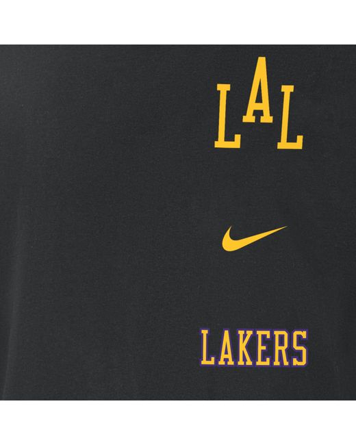 Nike Black Los Angeles Lakers 2023/24 City Edition Nba Courtside Max90 T-shirt for men