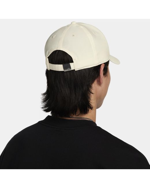 Nike Black Dri-Fit Club Structured Metal Logo Cap