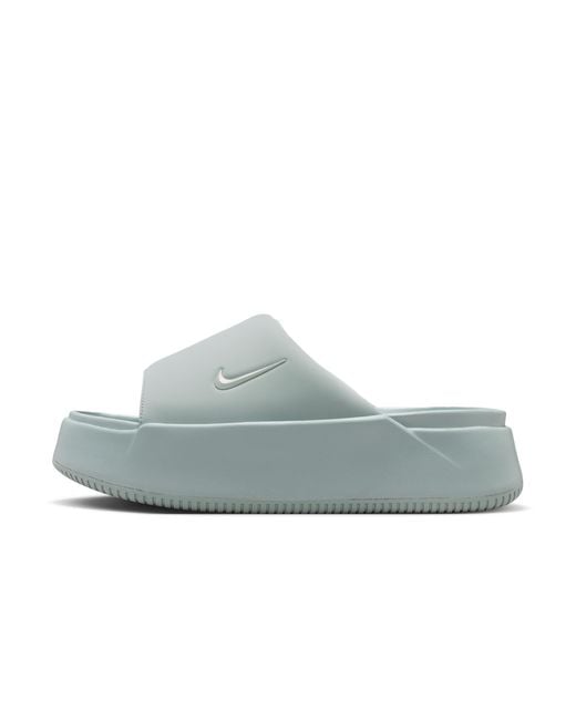 Nike Green Calm Elevation Slides