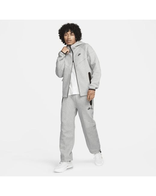 Nike Sportswear Tech Fleece Open-hem Tracksuit Bottoms 50% Sustainable  Blends in Gray for Men
