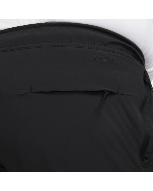 Nike Black Unlimited Dri-fit Zippered Cuff Versatile Pants for men