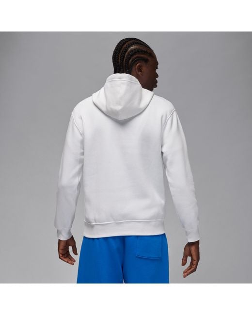 Nike White Aj11 Gamma Fleece Pullover Hoodie for men