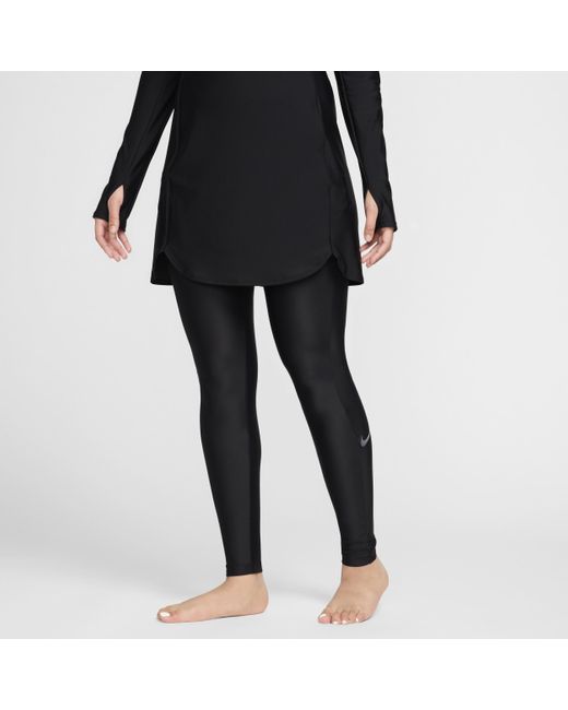 Nike Swim Victory Aansluitende legging in het Black