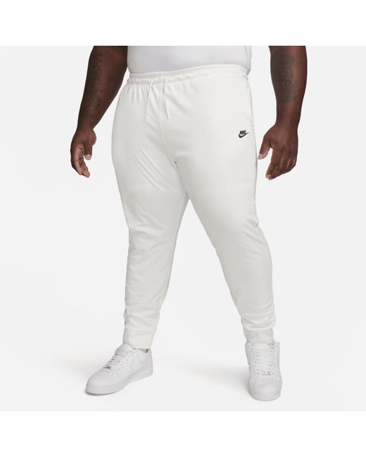 Nike White Club Knit Jogger Pants for men