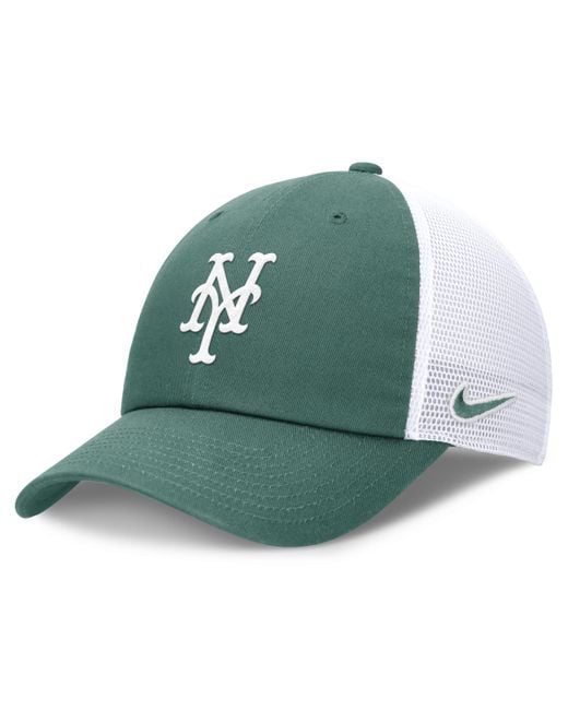 Nike Green New York Mets Bicoastal Club Mlb Trucker Adjustable Hat
