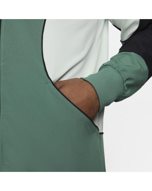 Nike Green Court Advantage Dri-fit Tennis Jacket for men