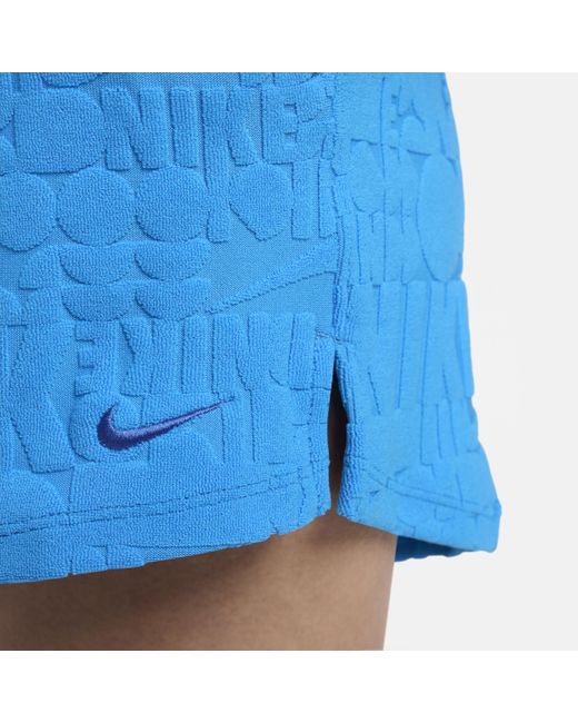 Nike Blue Swim Retro Flow Cover-up Shorts