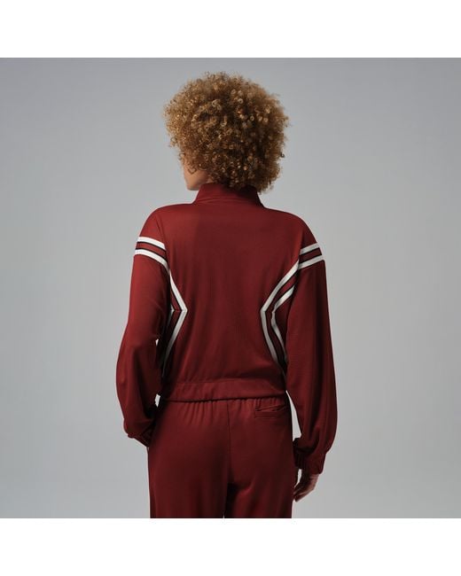 Nike Red Brooklyn Full-Zip Track Jacket