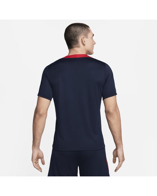 Nike Blue Usmnt Strike Dri-fit Soccer Short-sleeve Knit Top for men
