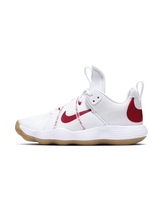 Nike White React Hyperset Indoor Court Shoes