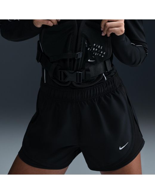Nike Blue Tempo Dri-Fit Mid-Rise Brief-Lined Running Shorts