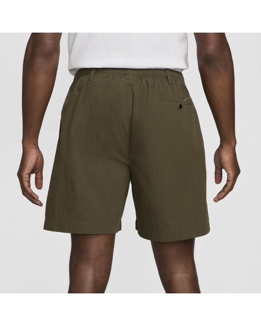 Nike Life Camp Shorts in het Green voor heren