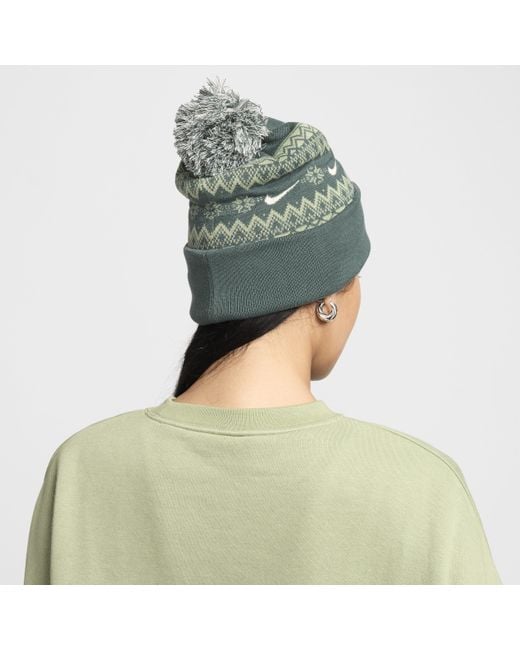 Nike Green Peak Fair Isle Beanie