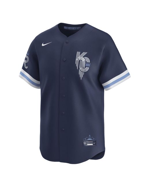 Nike Blue Kansas City Royals City Connect Dri-fit Adv Mlb Limited Jersey for men