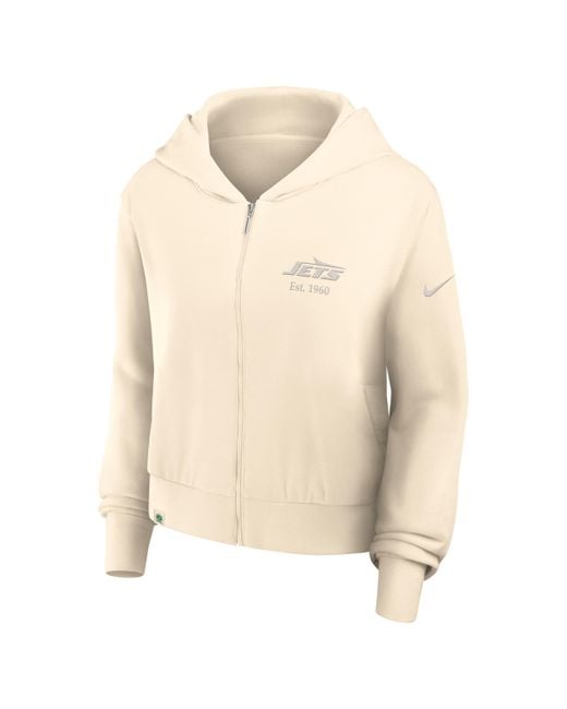 Nike Natural New England Patriots Established Womenâ Nfl Full-Zip Hoodie