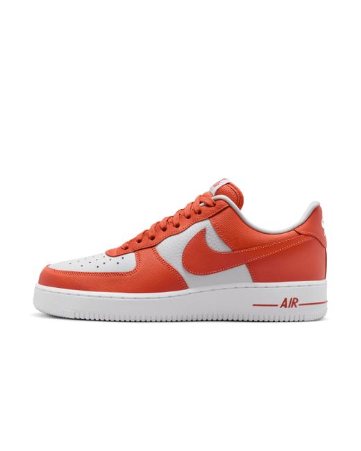 Nike Red Air Force 1 '07 Shoes Leather for men