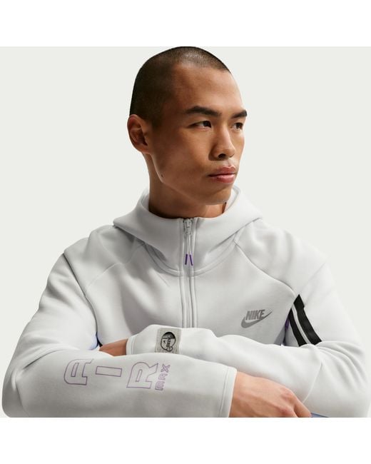 Nike Blue Tech Fleece Full-Zip Windrunner Jacket for men