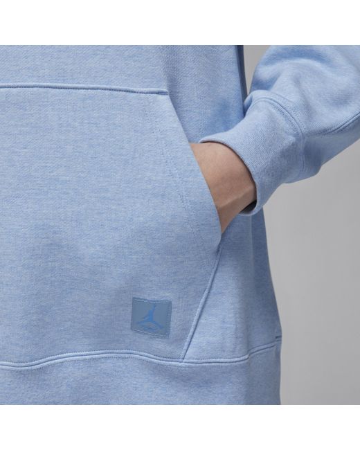 Felpa pullover con cappuccio jordan flight fleece di Nike in Blue