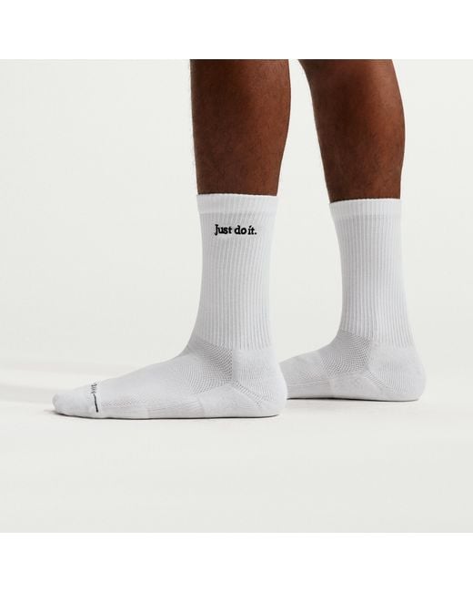 Nike Black Everyday Elevated Crew Socks (2 Pairs)