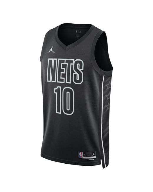 Nike Black Brooklyn Nets Statement Edition Jordan Dri-fit Nba Swingman Jersey 50% Recycled Polyester for men