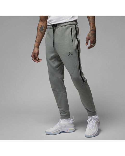 Nike Gray Dri-fit Sport Air Fleece Pants for men
