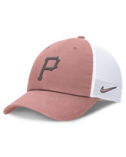 Nike Pink Pittsburgh Pirates Statement Club Mlb Trucker Adjustable Hat