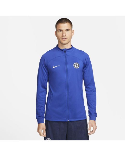 Nike Chelsea Fc Strike Dri-fit Soccer Track Jacket in Blue for Men | Lyst